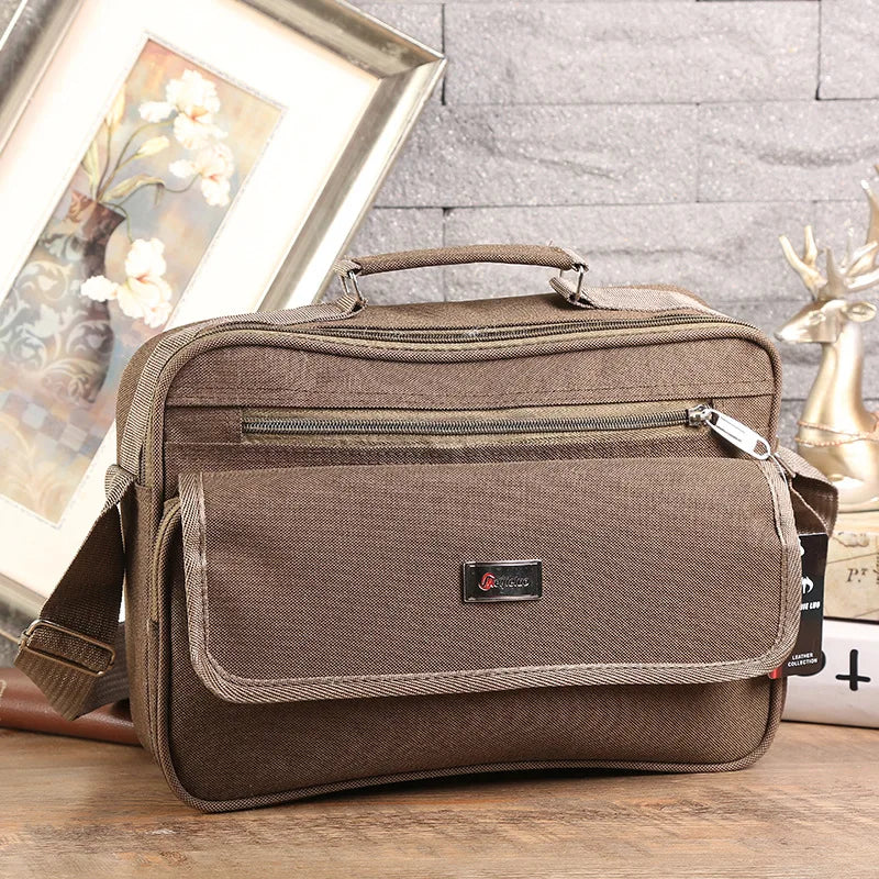 Retro Men Crossbody Bag Oxford Wallet Wear-resistant Outdoor Portable Phone Handbag Shoulder Messenger Bag Dropshipping