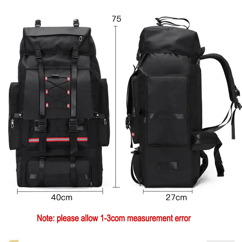 130L 90L Large Camping Bag Army Backpack Men's Outdoor Travel Shoulder Hiking Trekking Trip Luggage Tactical Bags Mountaineering