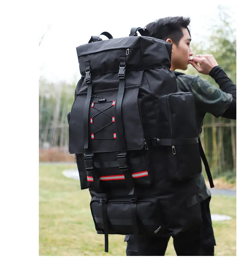 130L 90L Large Camping Bag Army Backpack Men's Outdoor Travel Shoulder Hiking Trekking Trip Luggage Tactical Bags Mountaineering